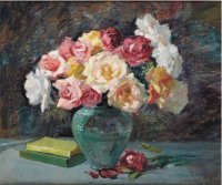 Nature morte de roses